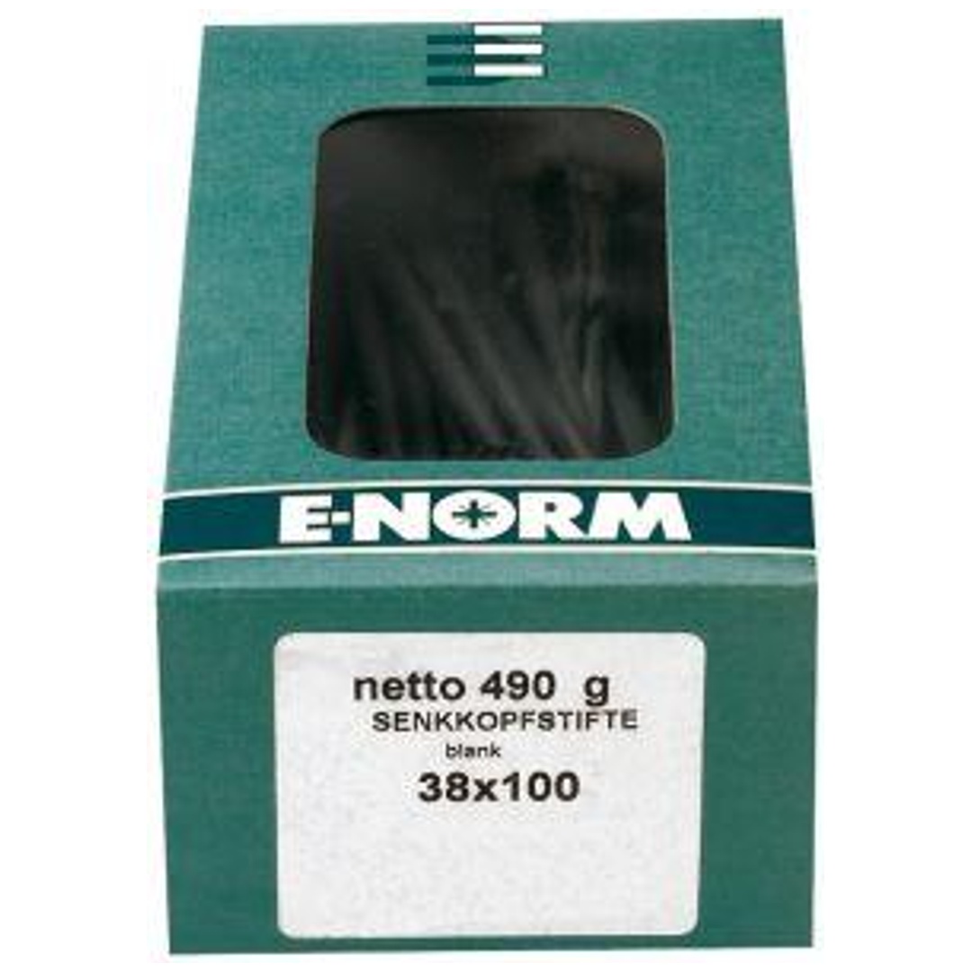 E-NORMpro Drahtstifte Senkkopf 2,2 x 45, Stahl blank, Paketinhalt  E-NORM