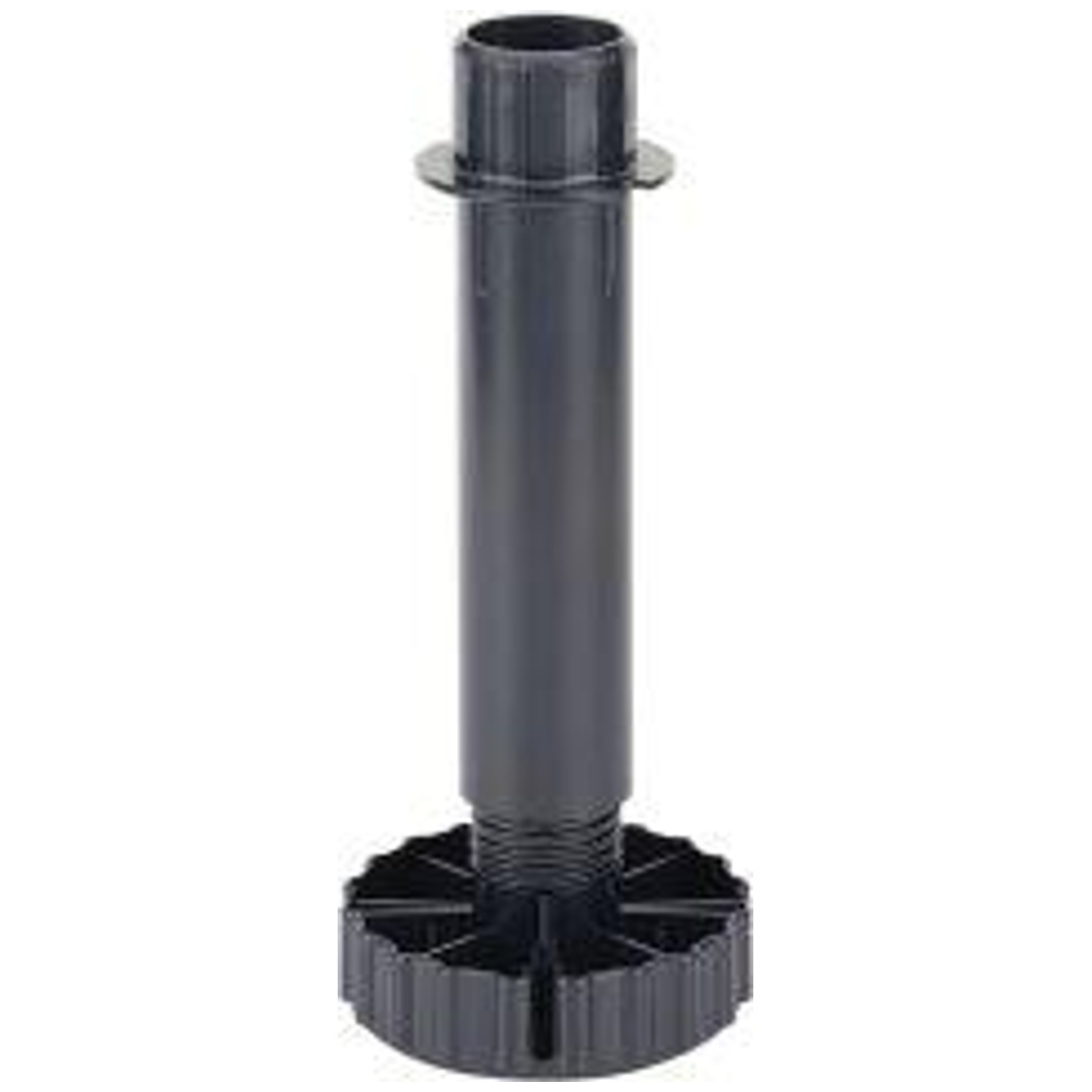 Hettich Möbel-Sockelverstellfuß, 10 mm, Ø 80 mm, Korrekt, 61851, Kunststoff, schwarz