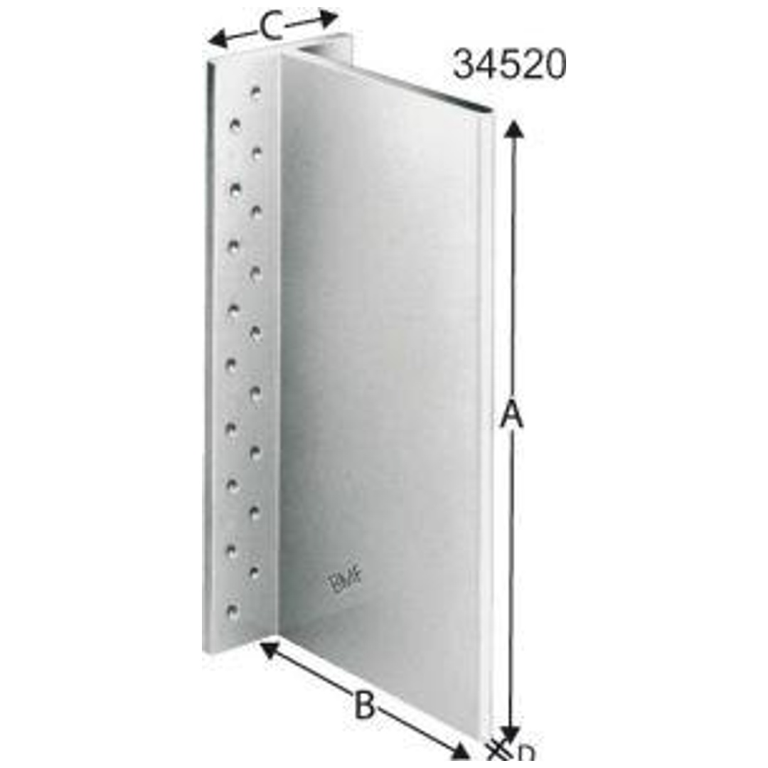 Simpson Balkenträger BT ALU Typ 90 x 62 x 6 mm blank