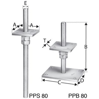 Simpson Stützenfüß PPB80G