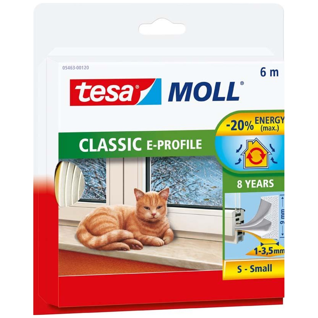 Tesa E-Profil-Dichtung braun 6m:9 mm 5463