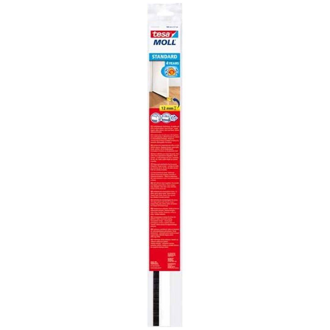 Tesa Tür-Dichtung 5433 transparent bis 12 mm Spalte