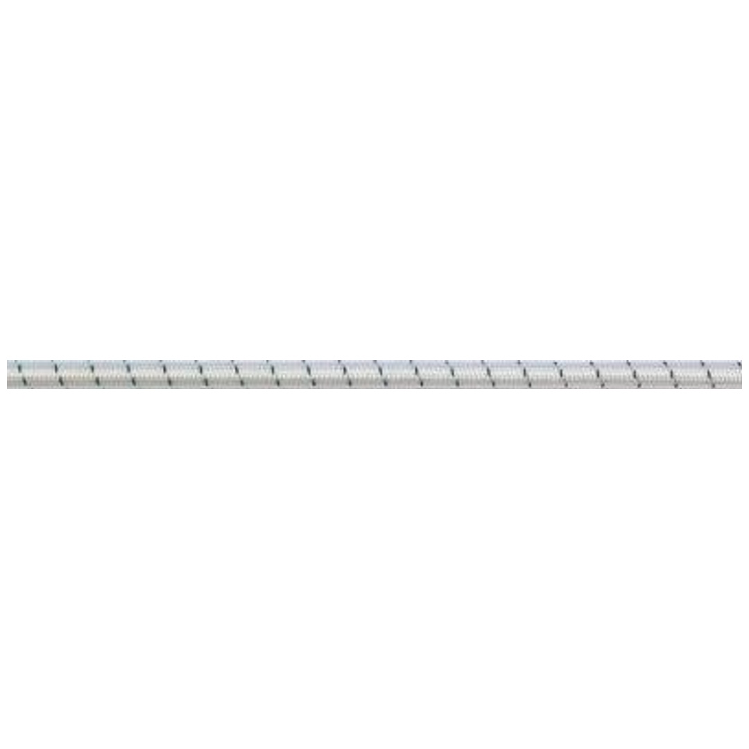 PÖSAMO Gummikordel 8 mm Rohne 75m (250x110)weiß-schw.