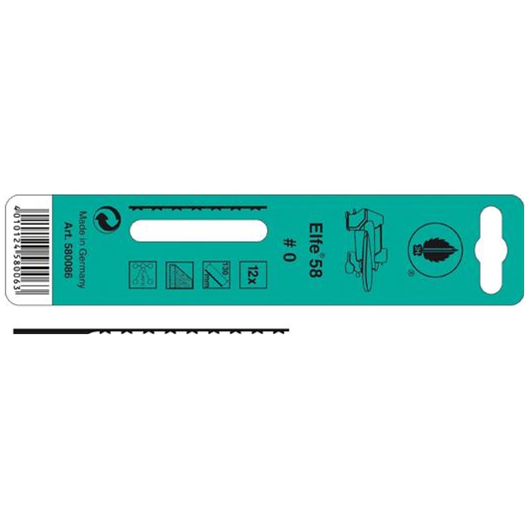 Laubsägeblatt Elfe Multizahnung 580336 Größe 3