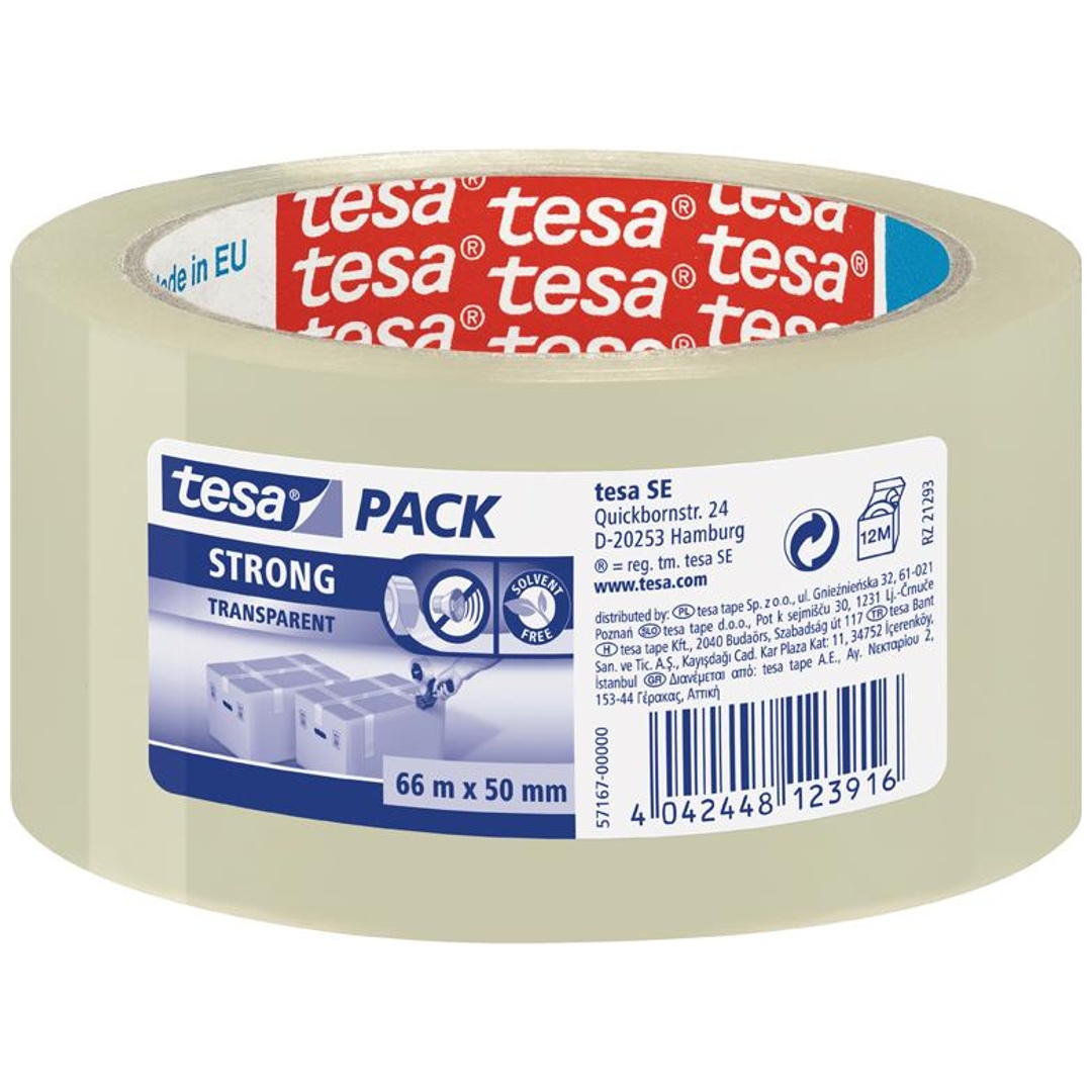 Tesa tesapack 66m x 50mm transparent 57167
