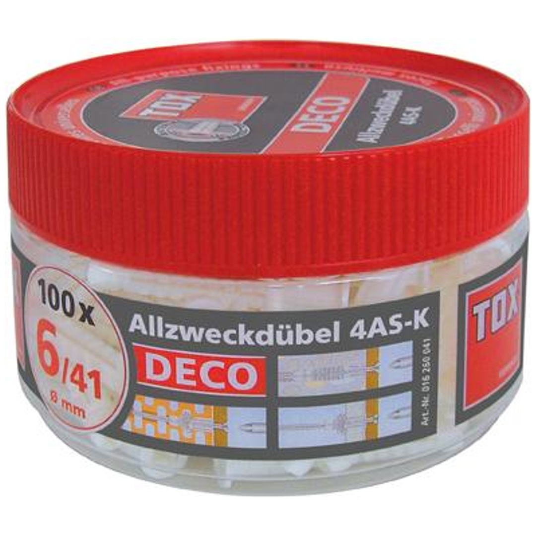 TOX Allzweckdübel 4AS-K 6/41 in Runddose (100 Stk.)