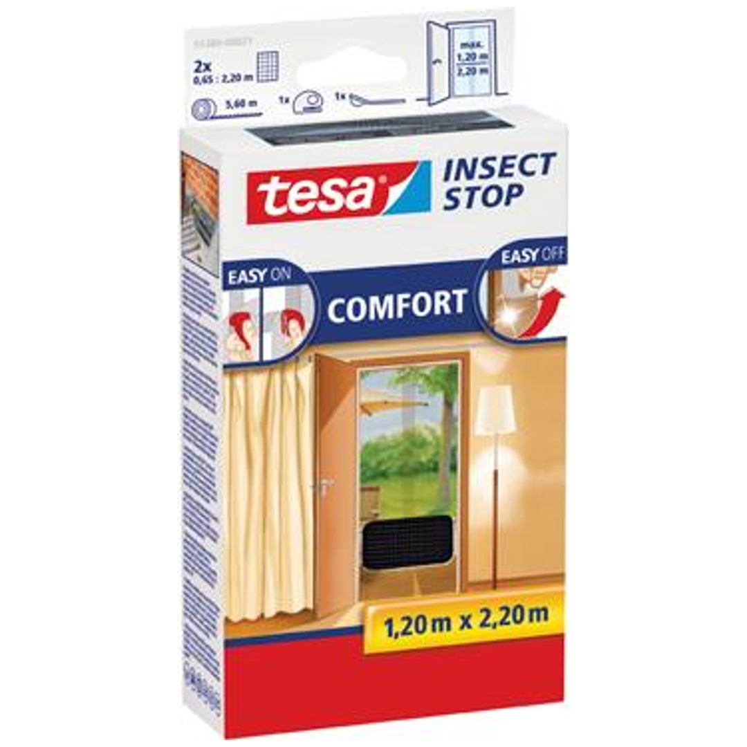 tesa Fliegengitter INSECT STOP anthrazit 1,2 x 2,2 m