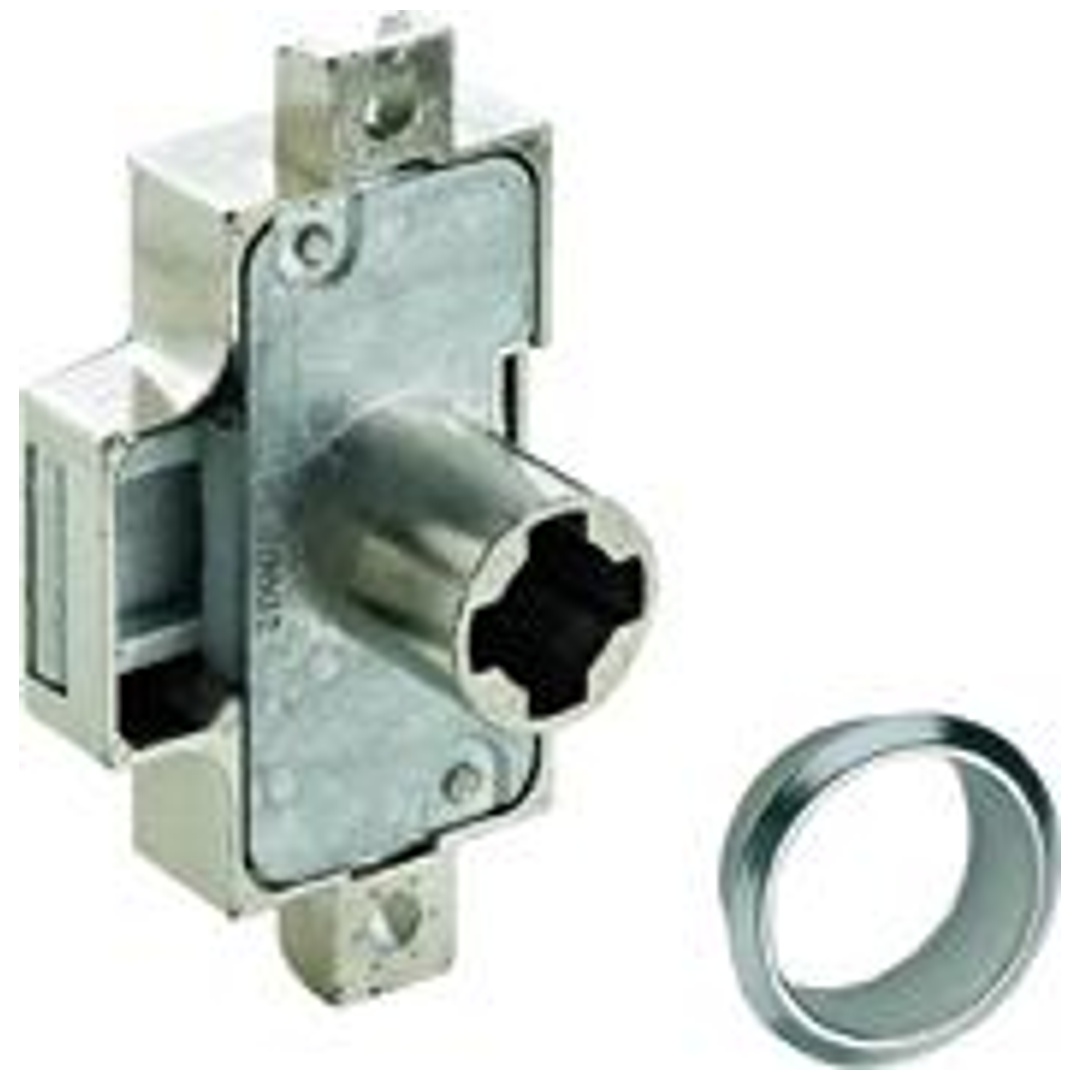 Hettich MB-Zyl.-Drehstangenschloss-Set, Prestige 200, 9136128,D 15, rechts/links, vernickelt