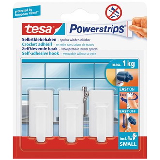 Tesa Powerstrips Haken Small Classic weiß