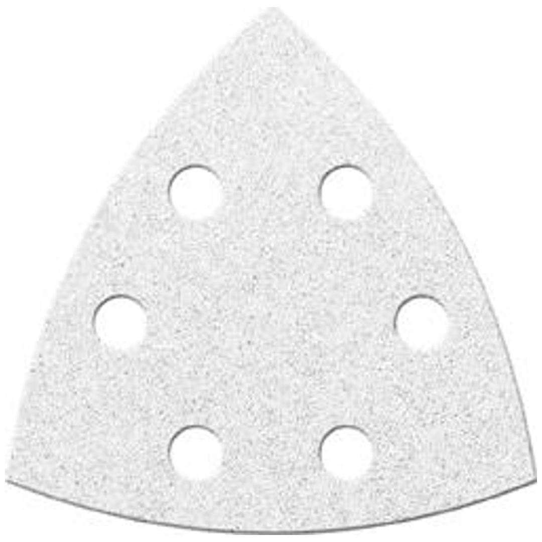 FORTIS Klettschleifblatt Dreieck 94x94 mm, K 120, Korund, 6 Löcher