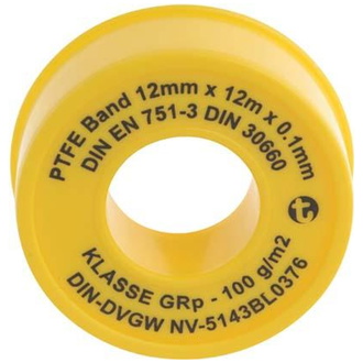 GEKA Dichtbandrolle PTFE 12m x 12mm x 0,1mm