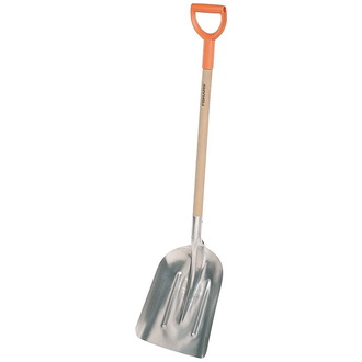 Fiskars Korn- und Schneeschaufel, aus Aluminium, 310 mm breit