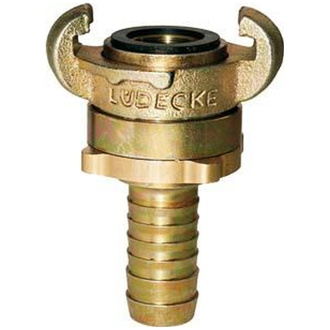 Lüdecke MODY-Schlauchkupplung DIN 3238, Temperg. Tülle 13mm, 1/2"