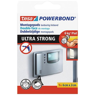 Tesa POWERBOND PADS 9 X 0,06 M : 20 mm