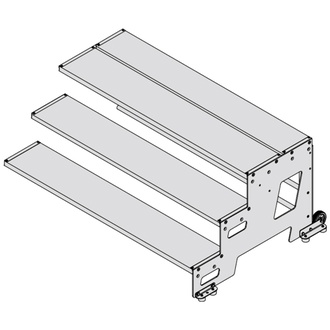 Hymer Erweiterungsmodul für Industrietritt 2271, Stufenbreite 600 mm3 Stufen