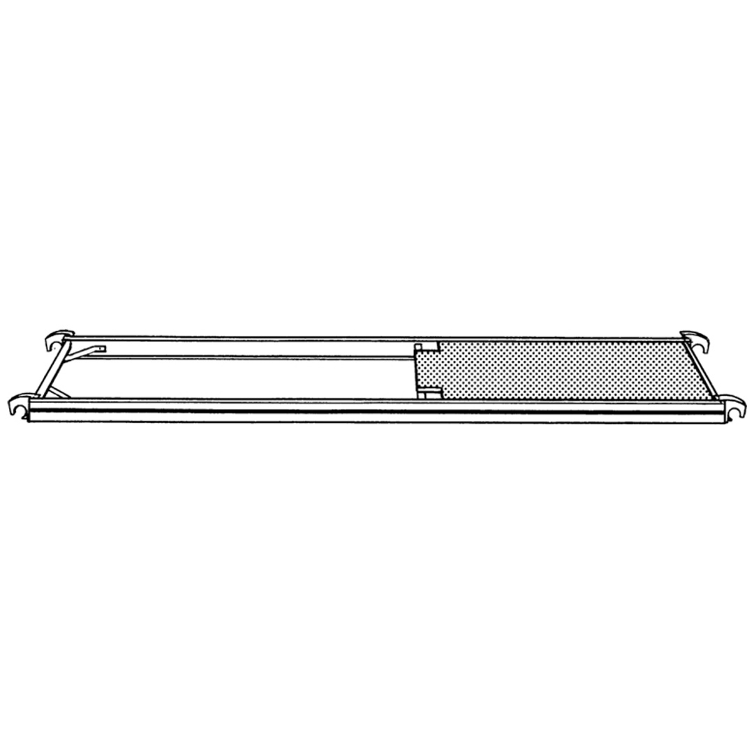 Hymer Bühne für Durchstieg ohne Durchstiegsklappe, Länge 2,95 m, Breite 0,65 m p2314806