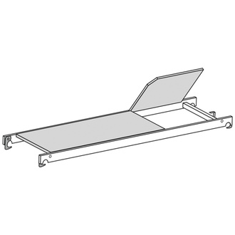 Hymer Bühne mit Durchstiegsklappe, Gesamtbreite 610 mm, Nettogewicht 10,5 kg