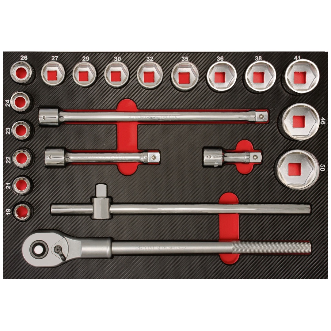 Projahn Stecknuss Einlage 21-tlg. 3/4