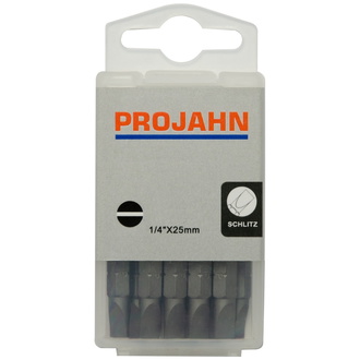 Projahn 1/4 Bit L25 mm Schlitz 4,5 x 0,6 mm 10er Pack