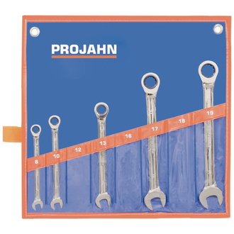 Projahn GearTech Schlüssel Satz Rolltasche 5-tlg. 8 - 10 - 13 - 17 - 19 mm