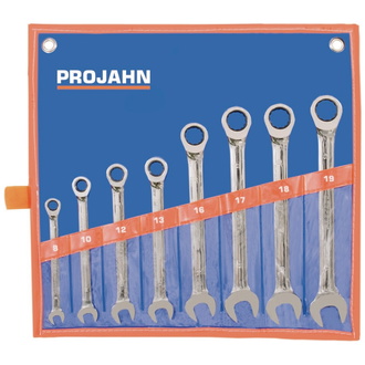 Projahn GearTech Schlüssel Satz Rolltasche 8-tlg. 8 - 10 - 12 - 13 - 16 - 17 - 18 - 19 mm