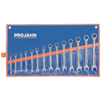 Projahn GearTech Schlüssel Satz Rolltasche 14-tlg. 6 - 7 - 8 - 9 - 10 - 11 - 12 - 13 - 14 - 15 - 16 - 17 - 18 - 19 mm