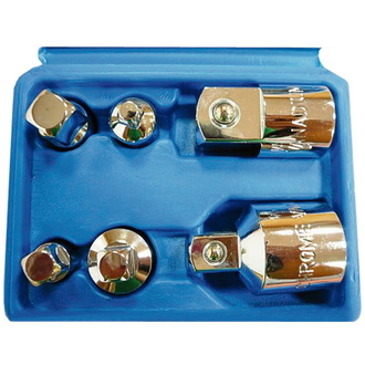 Projahn Adapter Satz, 6 teilig 1/4" auf 3/8" - 3/8" auf 1/4" 3/8" auf 1/2" - 1/2" auf 3/8" 1/2" auf 3/4" - 3/4" auf 1/2"