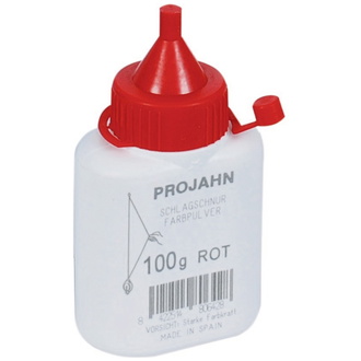 Projahn Farbpulverflasche 100g rot für Schlagschnurroller