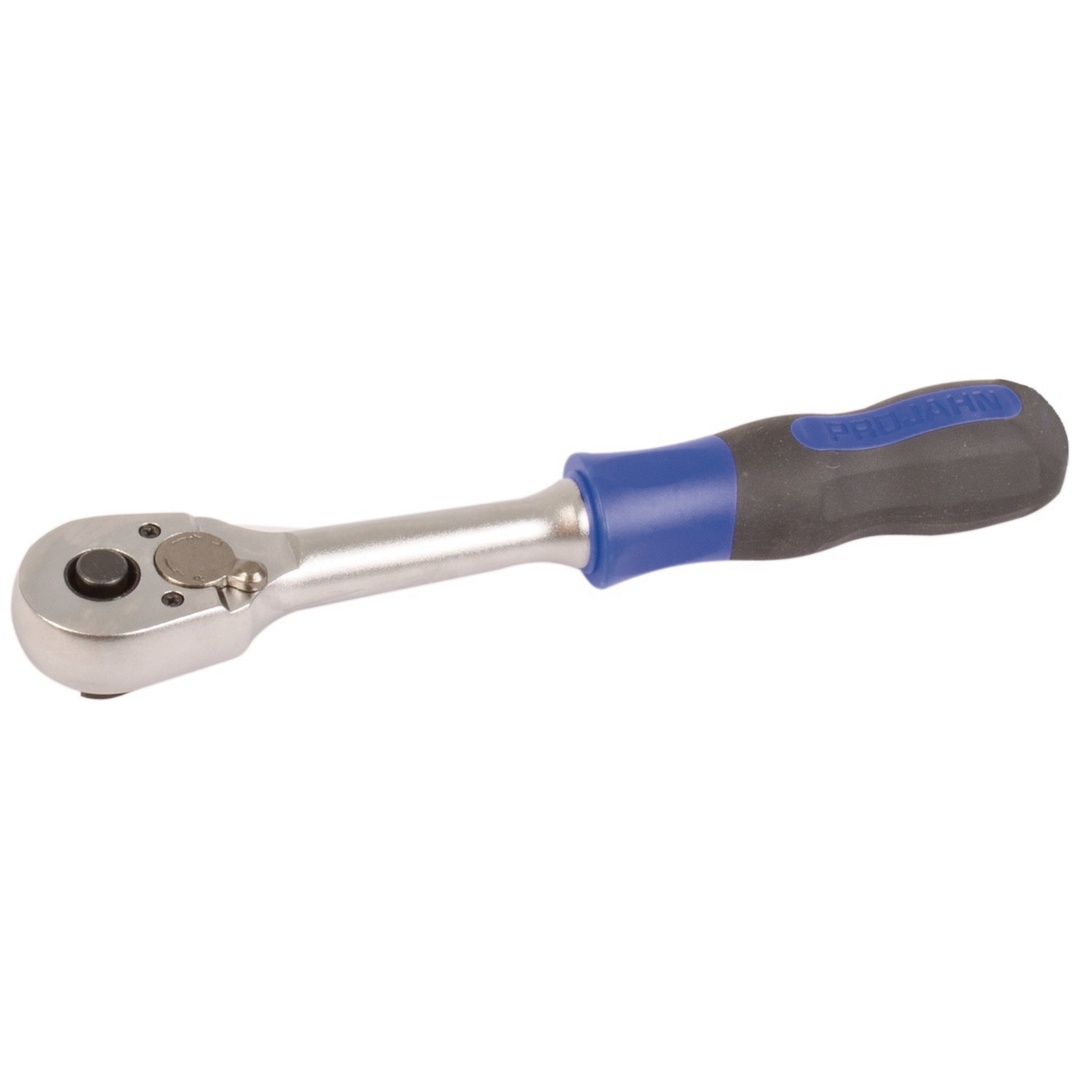 Projahn 3/8 professional Umschaltknarre mit ergonomic 2K-Handgriff Sicherheitsverriegelung 38 Zähne