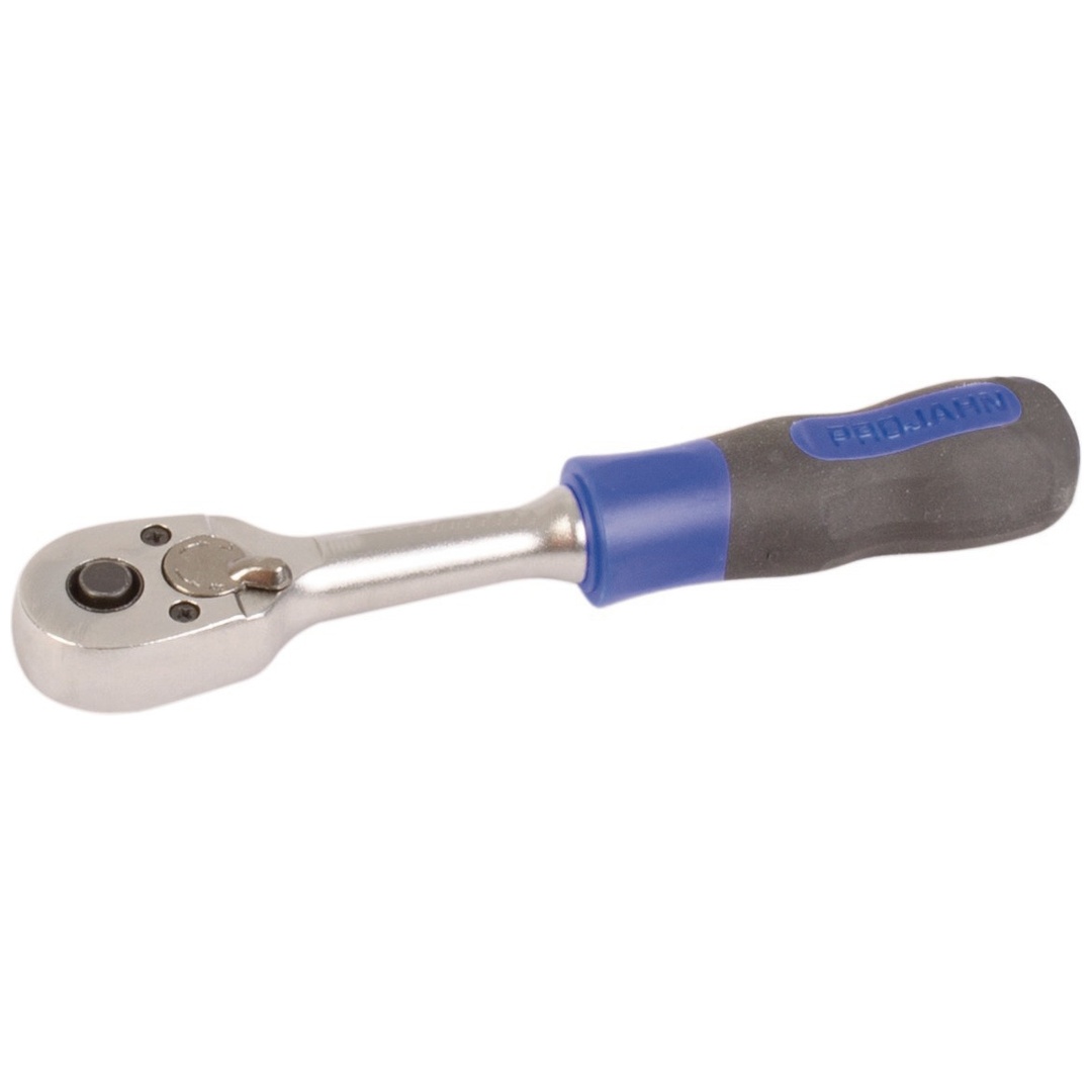 Projahn 1/4 professional Umschaltknarre mit ergonomic 2K-Handgriff Sicherheitsverriegelung 36 Zähne