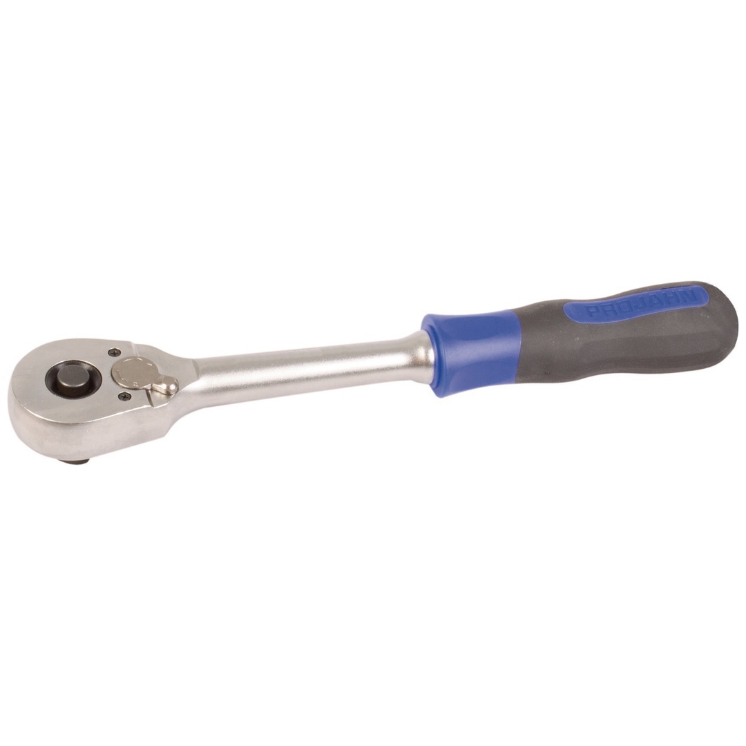 Projahn 1/2 professional Umschaltknarre mit ergonomic 2K-Handgriff Sicherheitsverriegelung 40 Zähne