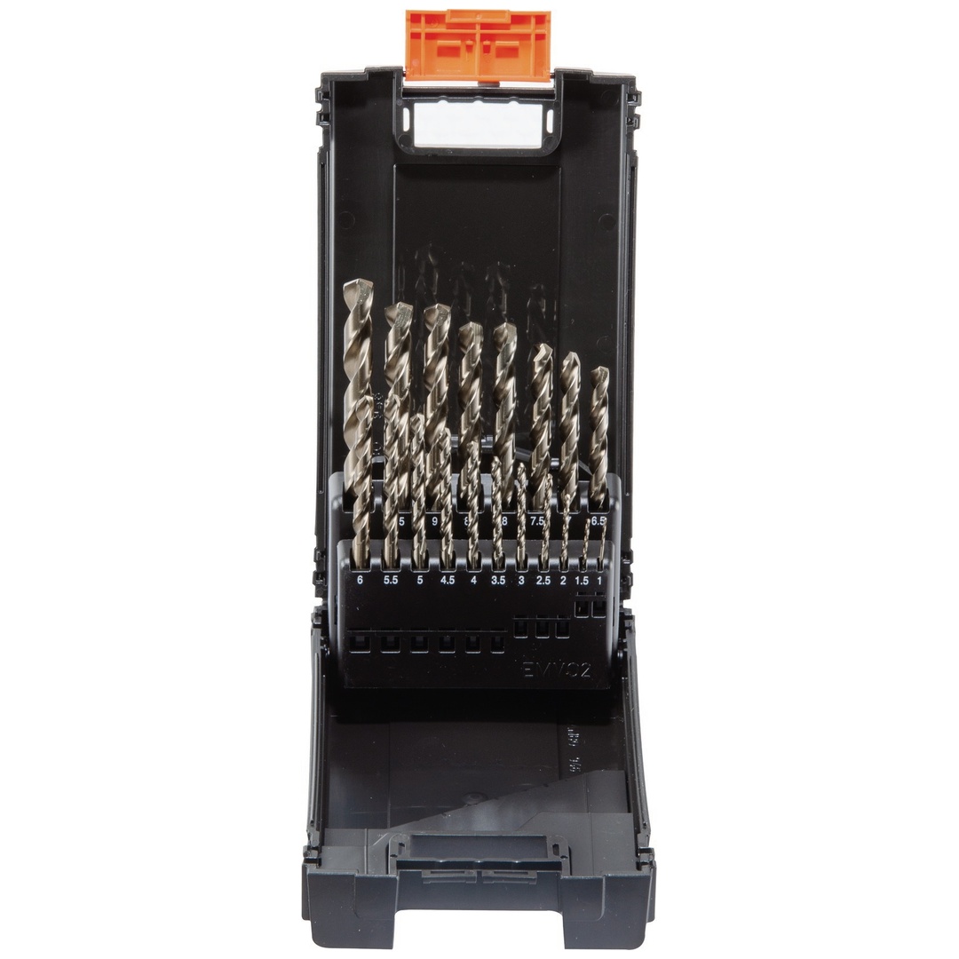 Projahn Kassette Kunststoff HSS-Co Speed 19-tlg.. 1 - 10 mm
