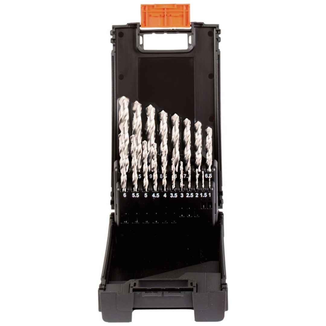 Projahn Kassette Kunststoff HSS-G Turbo 19-tlg.. 1 - 10 mm