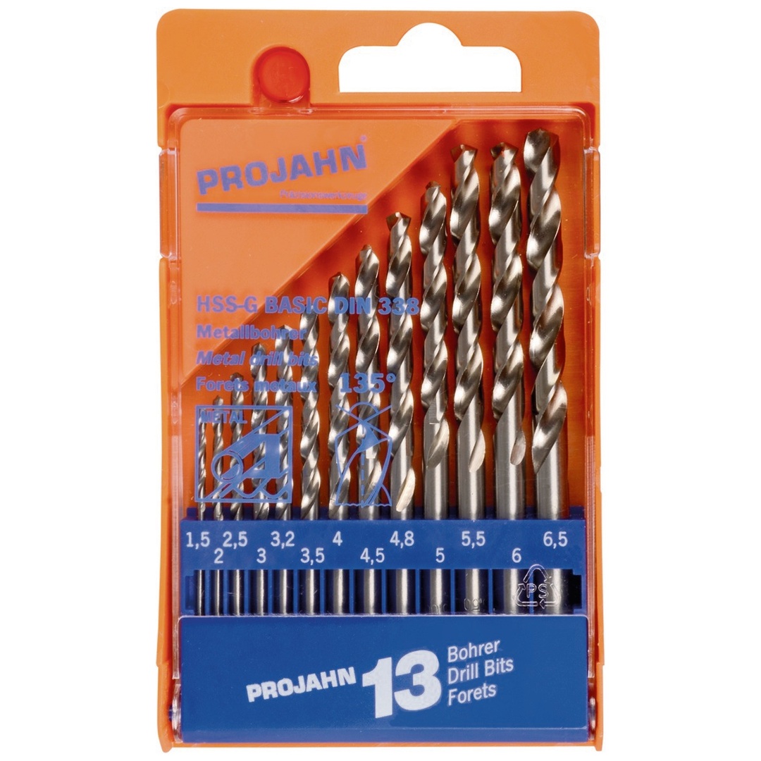 Projahn Kunststoffkassette HSS-G BASIC 13-tlg. 1,5-6,5/0,5 + 3,2 +4,8