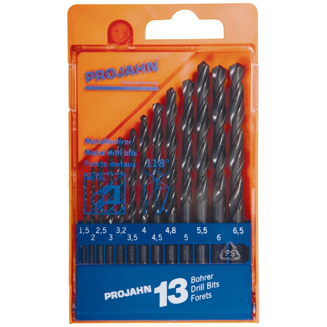 Projahn Kunststoffkassette HSS 13-tlg. 1,5-6,5/0,5 + 3,2 +4,8