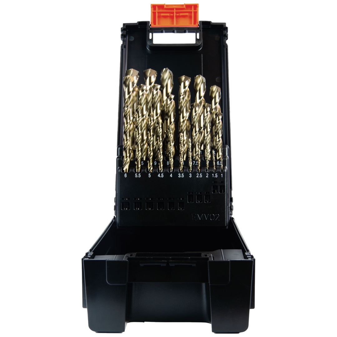Projahn Kunststoff Kassette DIN 338 Typ Co8% N-HD 25-tlg. 1 - 13 mm