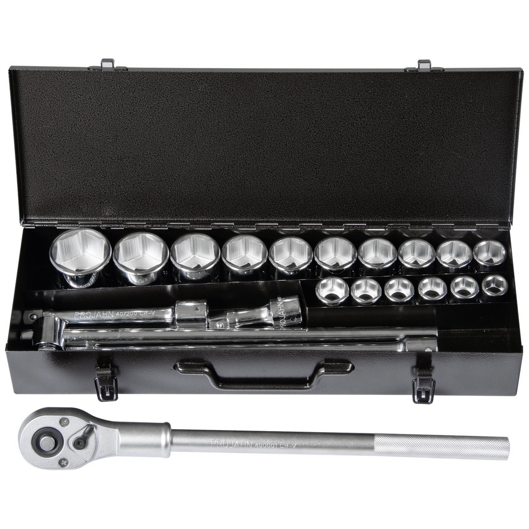 Projahn 3/4 professional Steckschlüssel-Koffer 21-teilig (3903402)