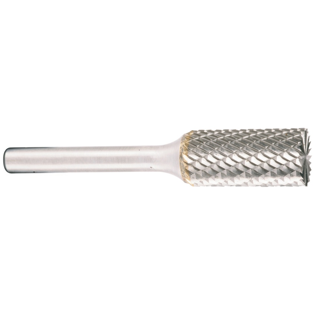 Projahn Hartmetallfräser, Form B Zylinder mit Stirnverzahnung d1 6.0 mm, Schaftdurchmesser 6.0 mm Schnellfrässchliff für Aluminium