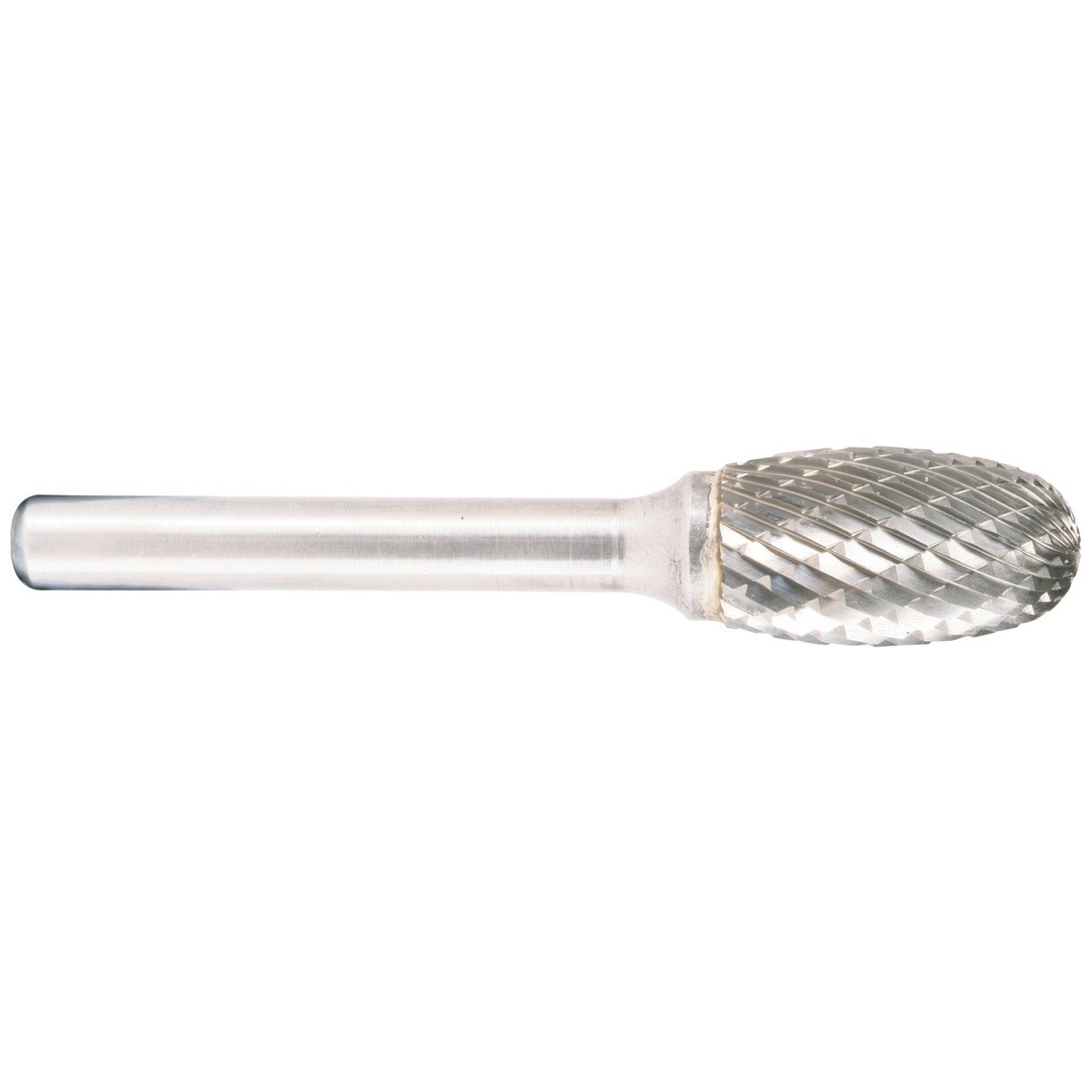 Projahn Hartmetallfräser, Form E Oval / Tropfen d1 6.0 mm, Schaftd. 6.0 mm Kreuzverzahnung