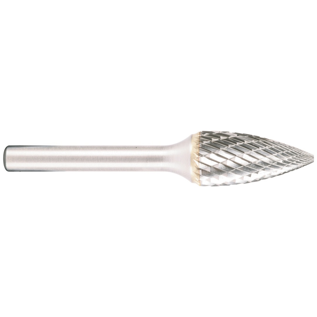 Projahn Hartmetallfräser, Form G Spitzbogen d1 3.0 mm, Schaftd. 3.0 mm Kreuzverzahnung