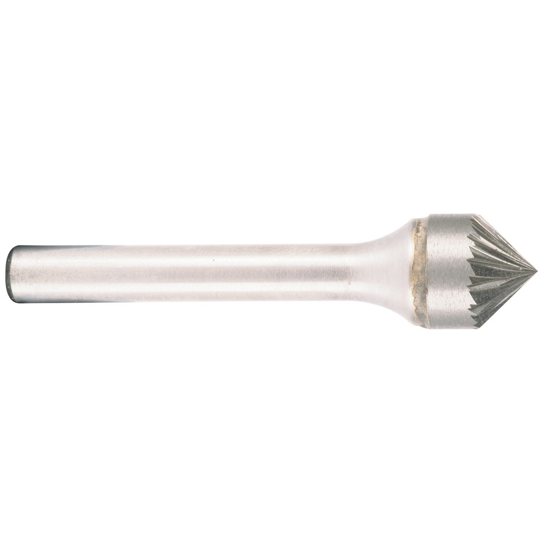 Projahn Hartmetallfräser, Form K Kegel 90° d1 3.0 mm, Schaftd. 3.0 mm Kreuzverzahnung