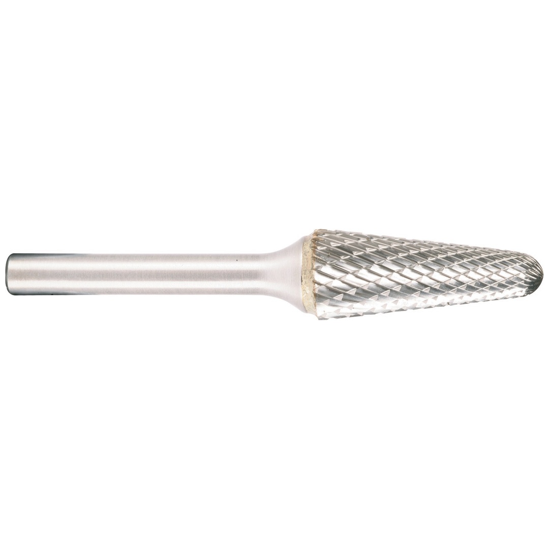Projahn Hartmetallfräser, Form L Rundkegel 14°, konisch d1 9.6 mm, Schaftd. 6.0 mm Schnellfrässchliff für Aluminium