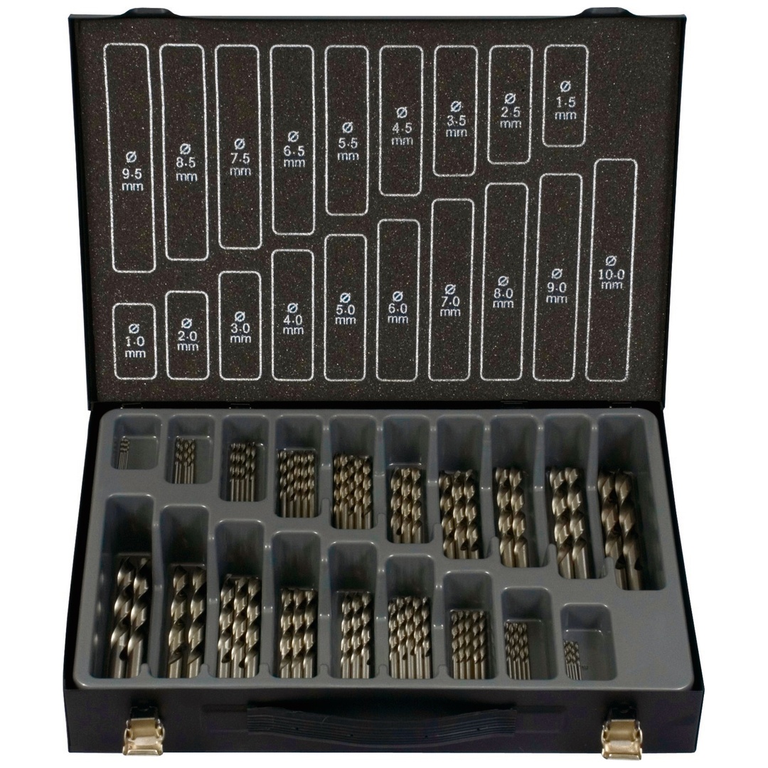 Projahn Bohrer-Magazin HSS-Co ECO 70-tlg., incl. je 5 Stück: 1,0 - 5,0 mm je 3 Stück: 5,5 - 7,5 mm je 2 Stück 8,0 - 10,0 mm