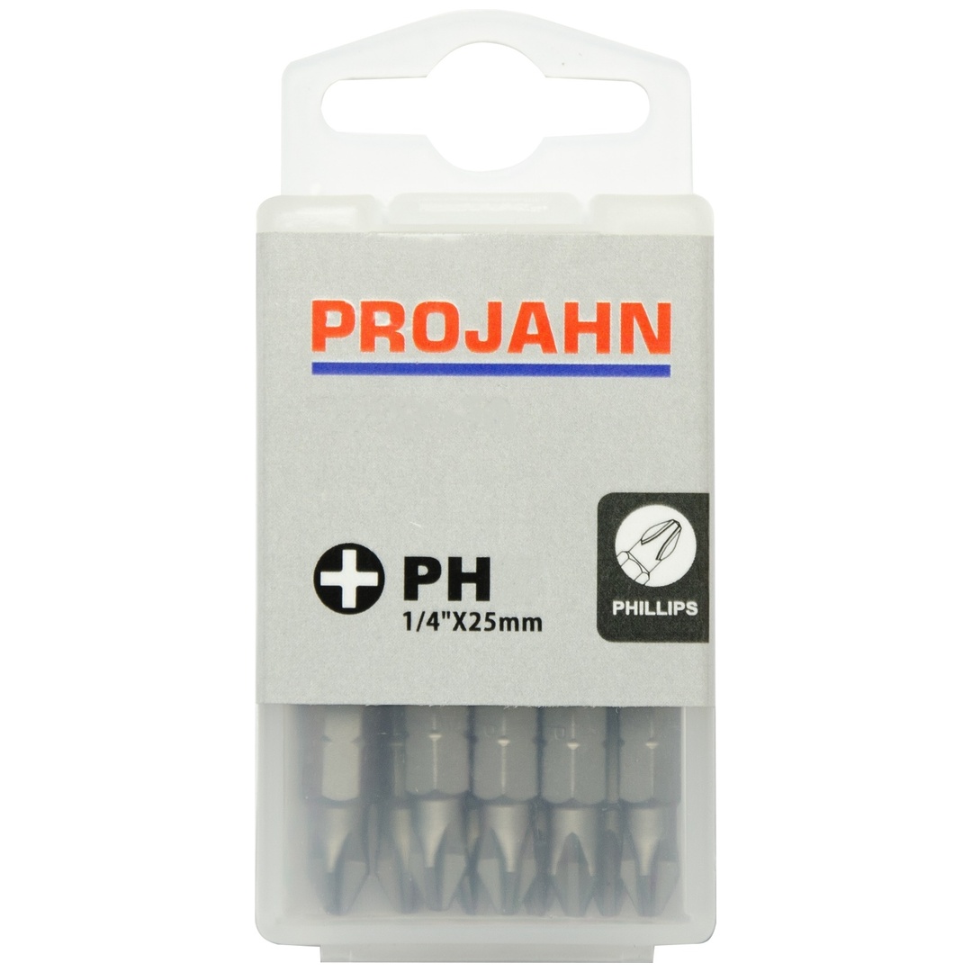Projahn 1/4 Bit L25 mm Phillips Nr. 2 10er Pack