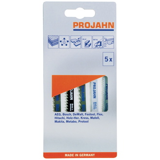 Projahn Sortiment Stichsägeblätter 5-tlg. Allround Inhalt je 1Stück: 63122, 63101, 63124, 63201, 63202