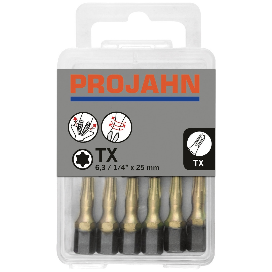 Projahn 1/4 STAR Bit L25 mm TX40 ZrN 10er Pack