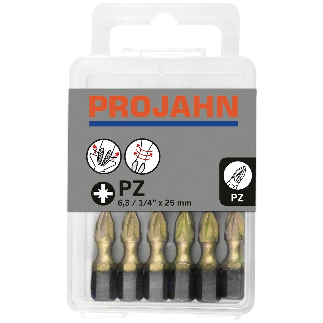 Projahn 1/4 STAR Bit L25 mm PZ2 ZrN 10e Pack