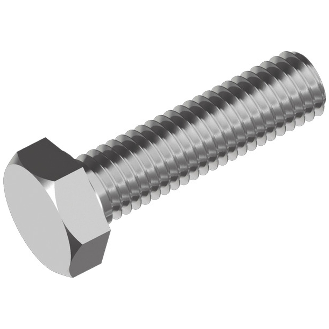 Reidl DIN 933 Sechskantschraube mit Gewinde bis Kopf M 24 x 40 A4 blank