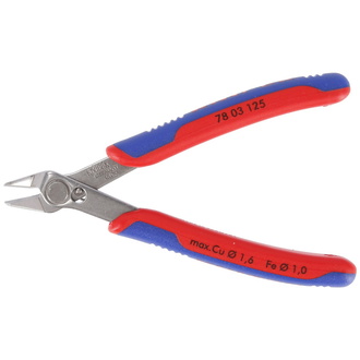 Knipex Electronic Super Knips, mit Mehrkomponenten-Hüllen, 125 mm, Art.Nr. 78 03 125