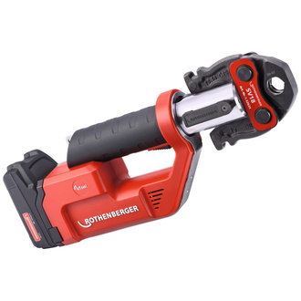 Rothenberger Pressmaschine "ROMAX COMPACT TT" + Akku 18 V Li-Power, 2 Ah + Ladegerät (EU) + ROCASE